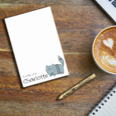 Niedlicher Name der Katze Post-it Klebezettel