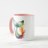 Niedlicher Name der Meerjungfrau Tasse (Vorderseite Links)