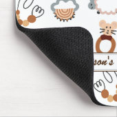 Niedlicher Name der Modellbezeichnung "White Toy B Mousepad (Ecke)