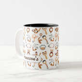 Niedlicher Name der Modellbezeichnung "White Toy B Zweifarbige Tasse (Vorderseite Links)