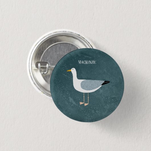 Niedlicher Name der Seagull Button (Vorne & Hinten)