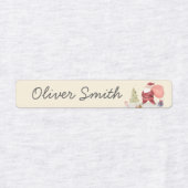 Niedlicher Name der Weihnachtselfen-Tagesstätte Etiketten (Design 1)