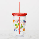 Niedlicher Name des Abstrakten Paint-Spritzers Acryltrinkbecher (Rechts)