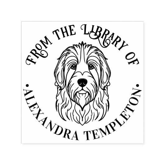 Niedlicher Name des Buches Permastempel (Design)