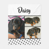 Niedlicher Name des Fotomaterials Fleecedecke (Vorderseite)