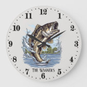 Niedlicher Name des Kabinenfischs Große Wanduhr (Vorderseite)