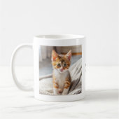 niedlicher Name des modernen KatzenFotos Kaffeetasse (Links)