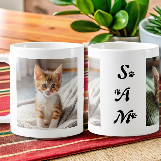 niedlicher Name des modernen KatzenFotos Kaffeetasse