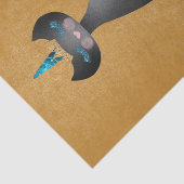 Niedlicher Name des Monogram-Skripts Seidenpapier (Ausschnitt)