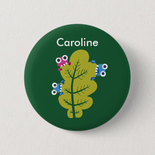 Niedlicher Name des Naturliebhabers Button