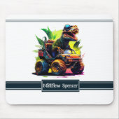 Niedlicher Name des Reitermonsters Dinosaurier Mousepad (Vorne)