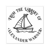 Niedlicher Name des Schiffsportbuches Permastempel (Design)