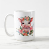 Niedlicher Name des Schweins Kaffeetasse (Links)