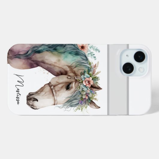 Niedlicher Name des Wasserrosters Case-Mate iPhone Hülle (Rückseite (Horizontal))