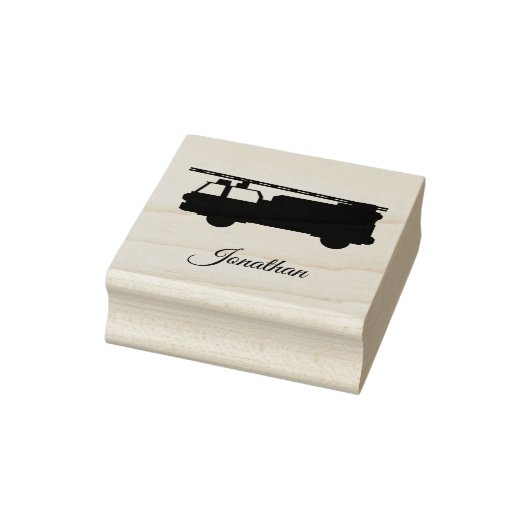 Niedlicher Name Fireruck Custom Gummistempel (Stempel)