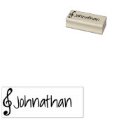 Niedlicher Name für einfache musikalische Musiknot Gummistempel (Stempel)