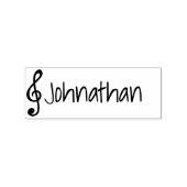 Niedlicher Name für einfache musikalische Musiknot Gummistempel (Prägung)