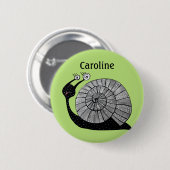 Niedlicher Name für grüne Kids Button (Vorne & Hinten)