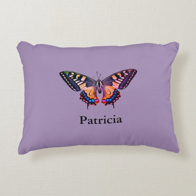 Niedlicher Name für moderne Fotografie Dekokissen (Vorderseite)