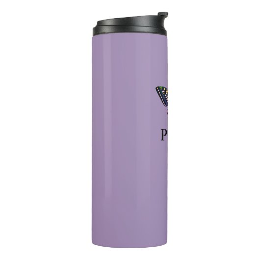 Niedlicher Name für moderne Fotografie Thermosbecher (Nach links gedreht)