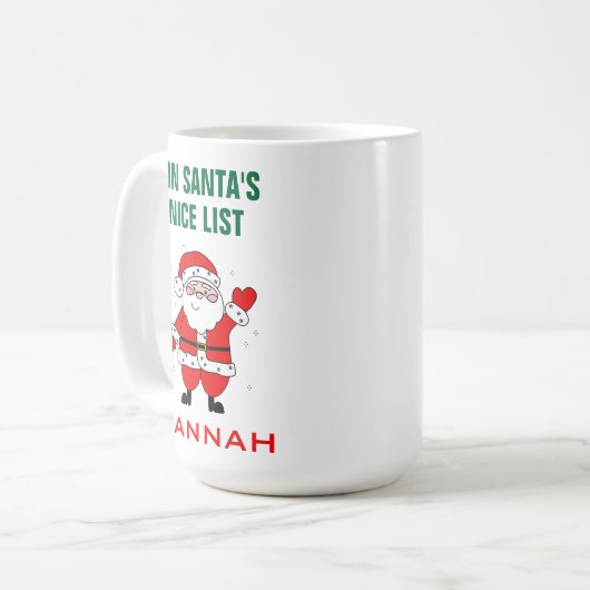 Niedlicher Name Kaffeetasse (Vorderseite Links)