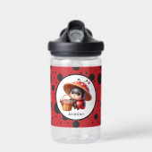 Niedlicher Name Ladybug Liebhaber Trinkflasche (Vorne)