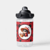 Niedlicher Name Ladybug Liebhaber Trinkflasche (Rückseite)