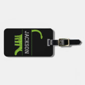 Niedlicher Name Personalisiert Dinosaurier Gepäckanhänger (Vorderseite horizontal)