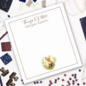 Niedlicher Name Personalisierter Farbfokus Notepad Notizblock