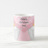 Niedlicher Name Pink Weihnachts Gnome Tasse (Mittel)