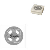 Niedlicher Name Pool Party benutzerdefiniert Gummistempel (Stempel)