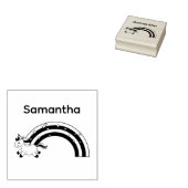 Niedlicher Name Unicorn Custom Gummistempel (Stempel)