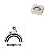Niedlicher Name Unicorn Custom Gummistempel (Stempel)