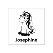 Niedlicher Name Unicorn Custom Gummistempel (Prägung)