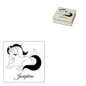 Niedlicher Name Unicorn Custom Gummistempel (Stempel)