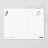 Niedlicher Narwhal mit Herz Postkarte (Rückseite)
