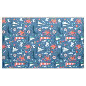 Niedlicher nauscher Muster Navy Blue Background Stoff (Yard (91,4 cm))