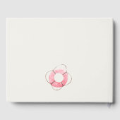 Niedlicher Nautic Soft Red Blue Sailboat Kindergeb Gästebuch (Rückseite)