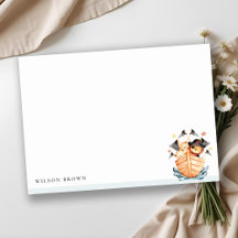 Niedlicher Nautical Pirate Ship Lion Cub Kindergeb