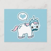 Niedlicher Nerd Einhorn Geburtstagsparty Einladung