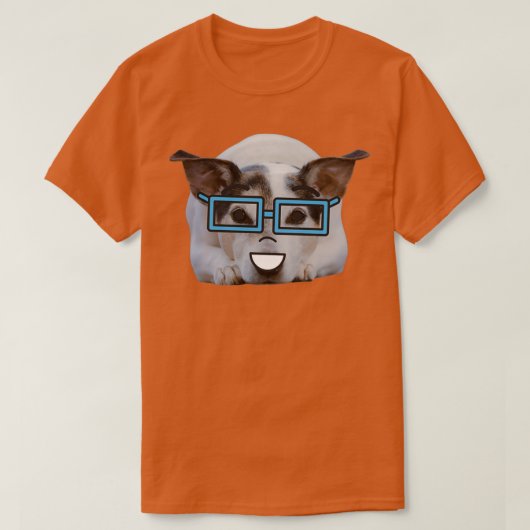 niedlicher Nerd mit Brille T-Shirt (Design vorne)