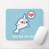 Niedlicher Nerd Narwhal Mousepad (Mit Mouse)