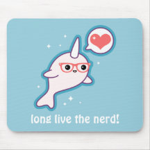 Niedlicher Nerd Narwhal