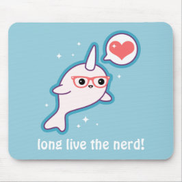 Niedlicher Nerd Narwhal Mousepad