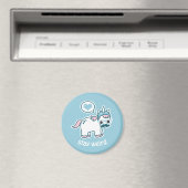 Niedlicher Nerd Unicorn Magnet (In Situ (Geschirrspüler))