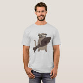 Niedlicher Nerdy Katzen-T - Shirt (Vorne ganz)