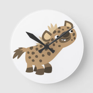 Niedlicher Neuartiger Cartoon Hyena Wall Uhr