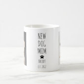 Niedlicher neuer Hund Mama Foto Handgeschriebener Kaffeetasse (Mittel)