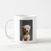 Niedlicher neuer Hund Mama Foto Handgeschriebener Kaffeetasse (Links)