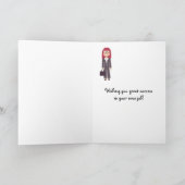 Niedlicher neuer Job oder Werbeaktion Karte (Innenseite)